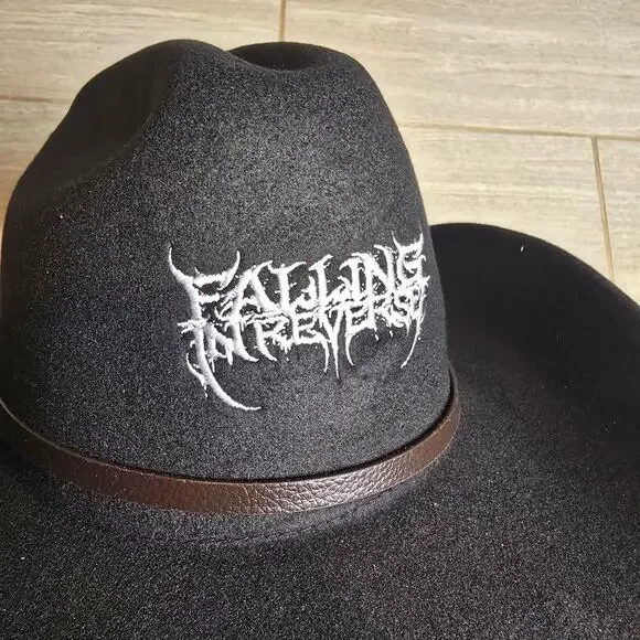 Falling in Reverse SIGNED Ronnie Radke Auto’d Cowboy Hat Official Merch Rare - Picture 6 of 6